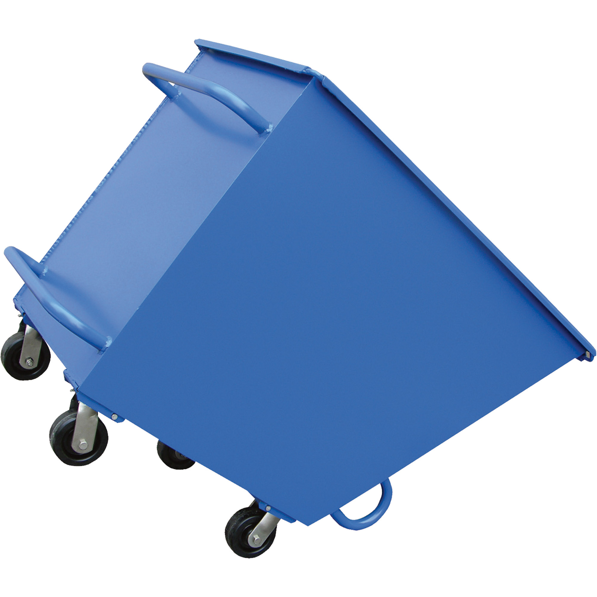 Vestil Portable Steel Tilt Truck - 1,000-Lb. Capacity, 2/3 Cu. Yd., Double Handle, Model# SPTT-05